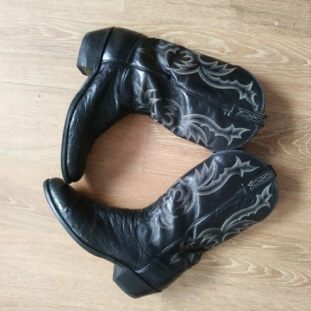 Mens Leather Cowboy Boots